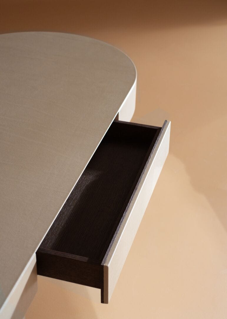 Кожаный письменный стол с ящиками Baxter смесь ARCH-00035486 - Вид №9