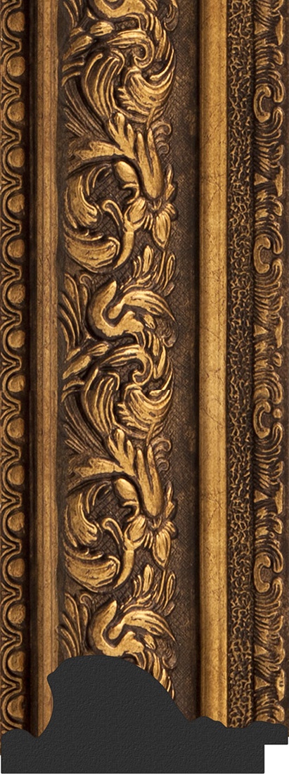 BY 3375 Зеркало с фацетом в багетной раме - виньетка состаренная бронза 109 mm EVOFORM Exclusive - Вид №3