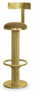 Essential Home Барный стул из латуни с подставкой для ног