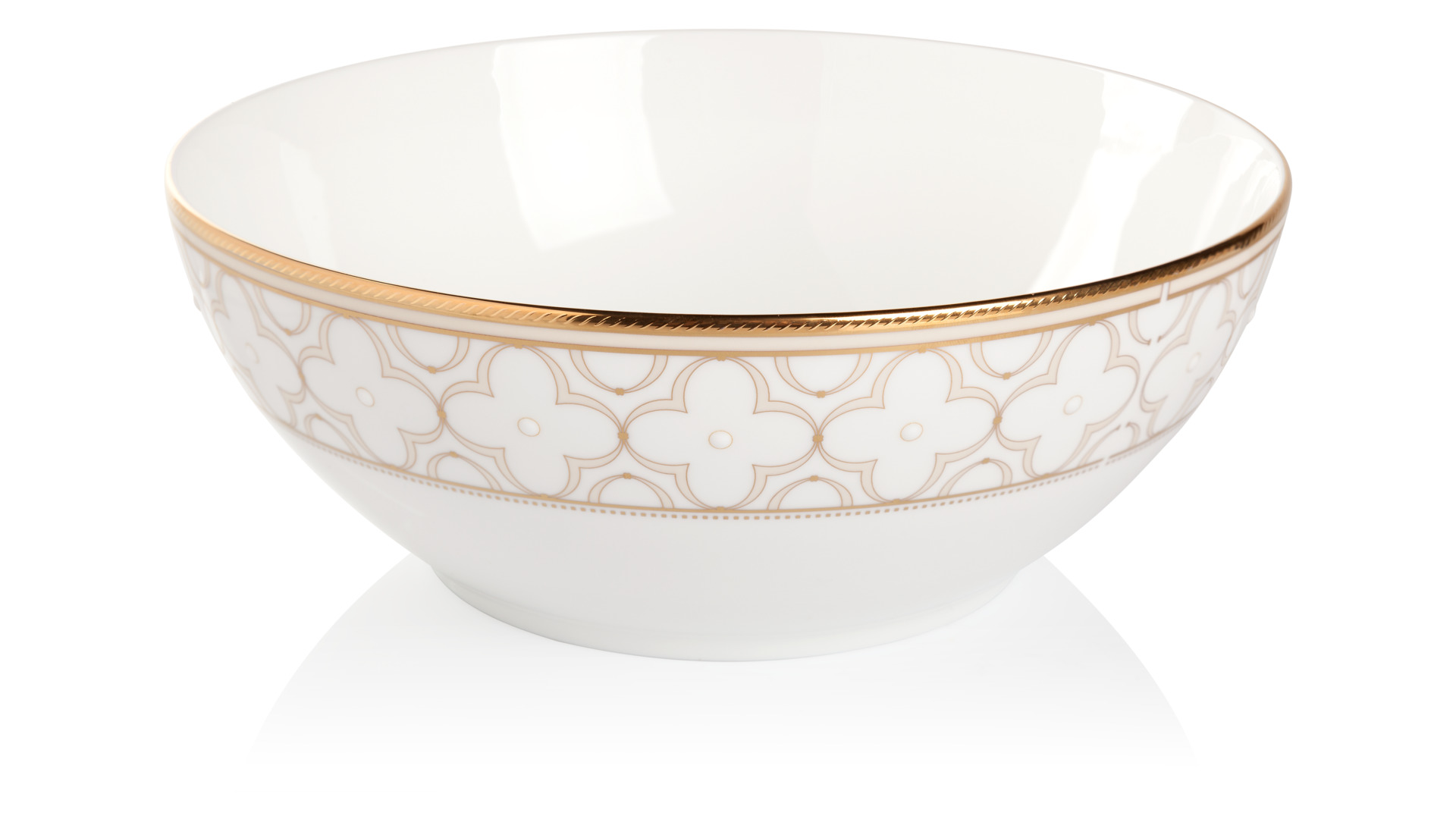 10647525 Noritake Сервиз столовый Noritake "Трефолио,золотой кант" на 6 персон 25 предметов Фарфор костяной  - Вид №3
