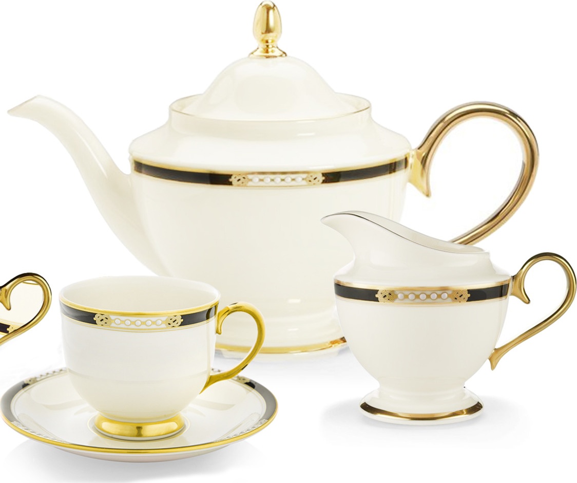 10667285 Lenox Сервиз чайный Lenox "Подлинные ценности" на 6 персон 15 предметов Фарфор костяной 