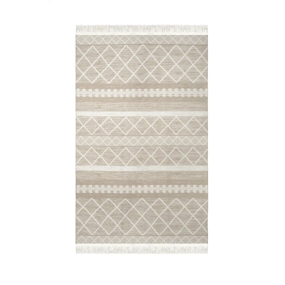Коврик декоративный хлопок Sacli Lira F1 120x80 см цвет бежевый 89407932 STLM-2098184  - Вид №1