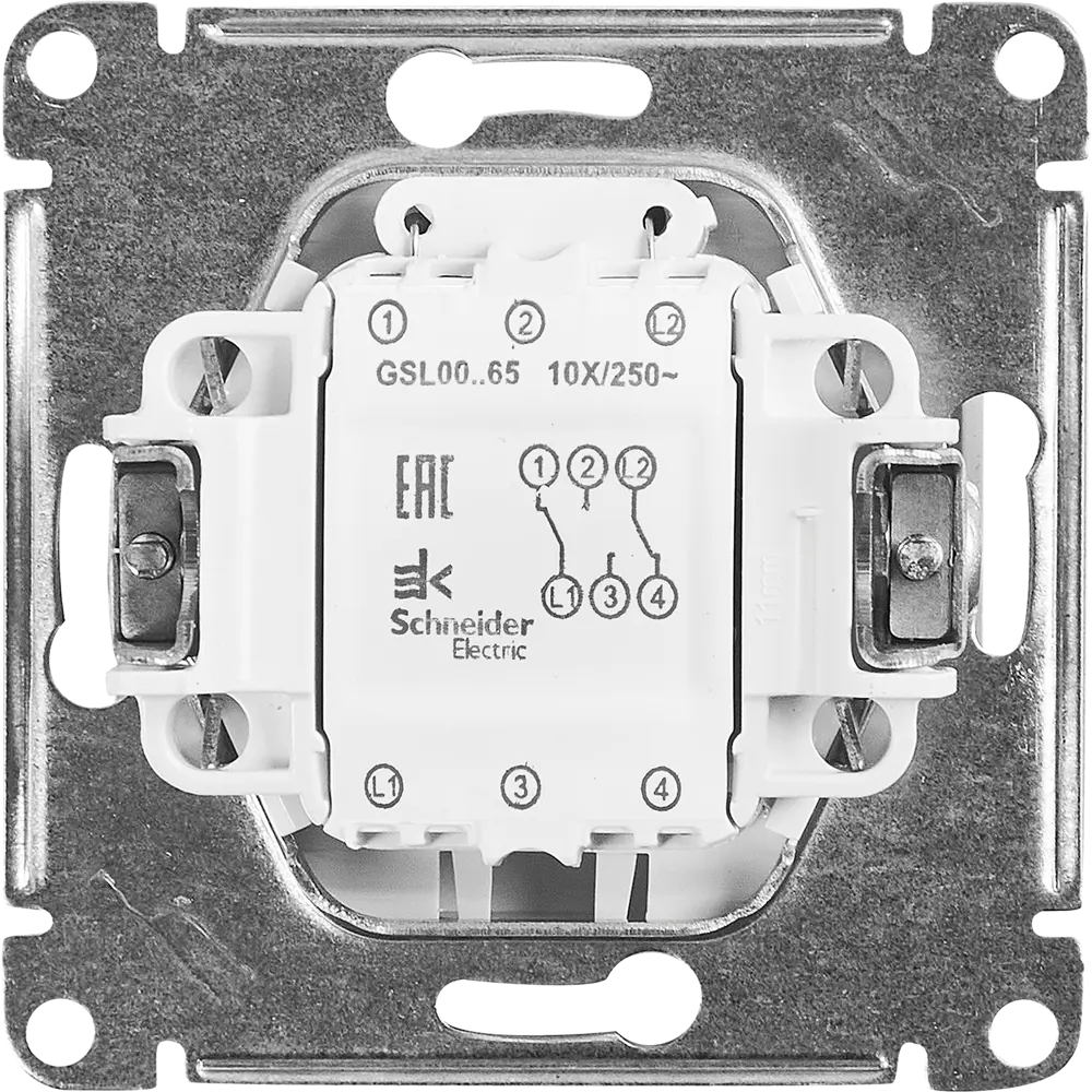 Переключатель Schneider Electric Glossa с двумя клавишами для современного интерьера 86710629 STLM-0070869 - Вид №2