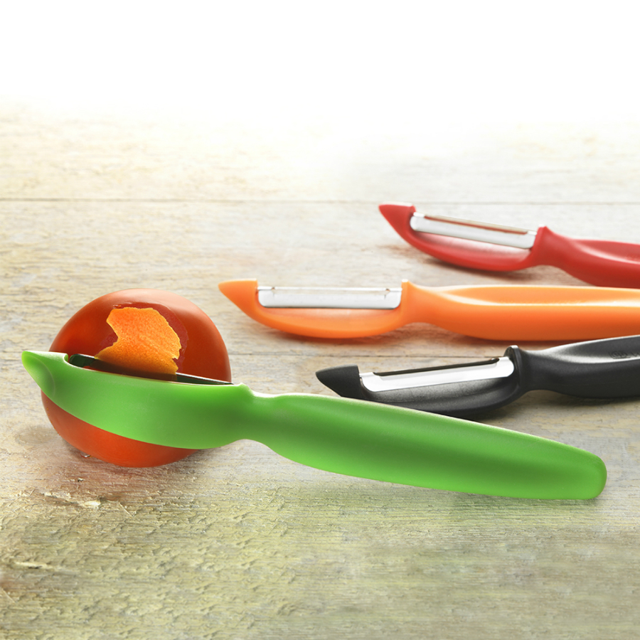 Нож для чистки овощей и фруктов Sharp Fresh Colourful с плавающим лезвием, оранжевая рукоятка WUESTHOF W3071O7 - Вид №1