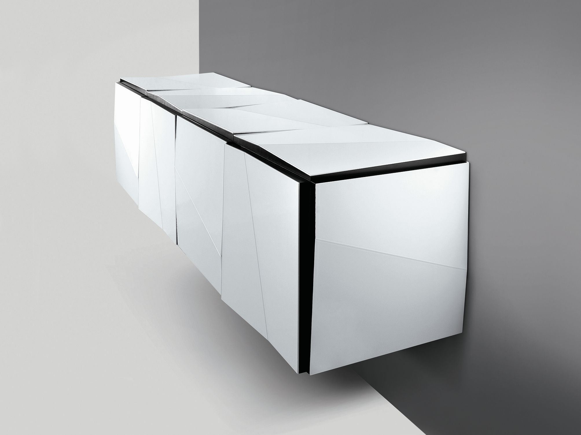 Подвесной шкаф из зеркального стекла с распашными дверями Tonelli Design Психея ARCH-00122281