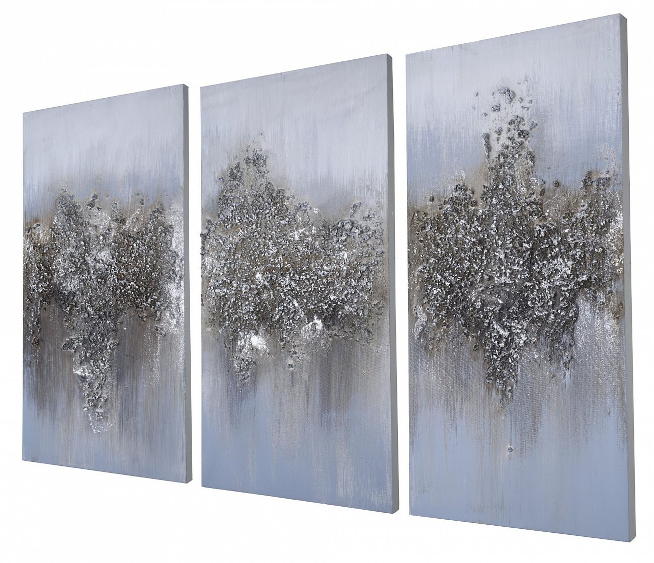 Триптих в пастельных тонах 30х60 см серо-голубой Tomas Stern TOMAS STERN  00-3872626 Белый;голубой;разноцветный  - Вид №1