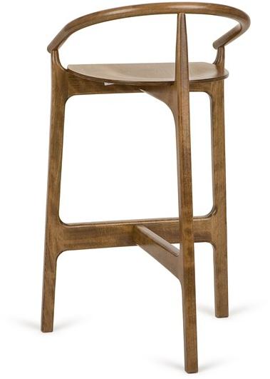 Paged Высокий табурет из бука со спинкой Evo Evo h-2940 - Вид №1