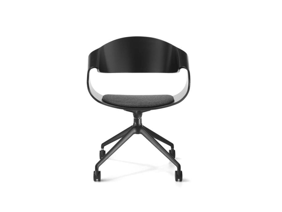 Кресло на поворотных спицах из ореха canaletto с колесами SITIA CHANTAL ARCH-00037479 - Вид №2