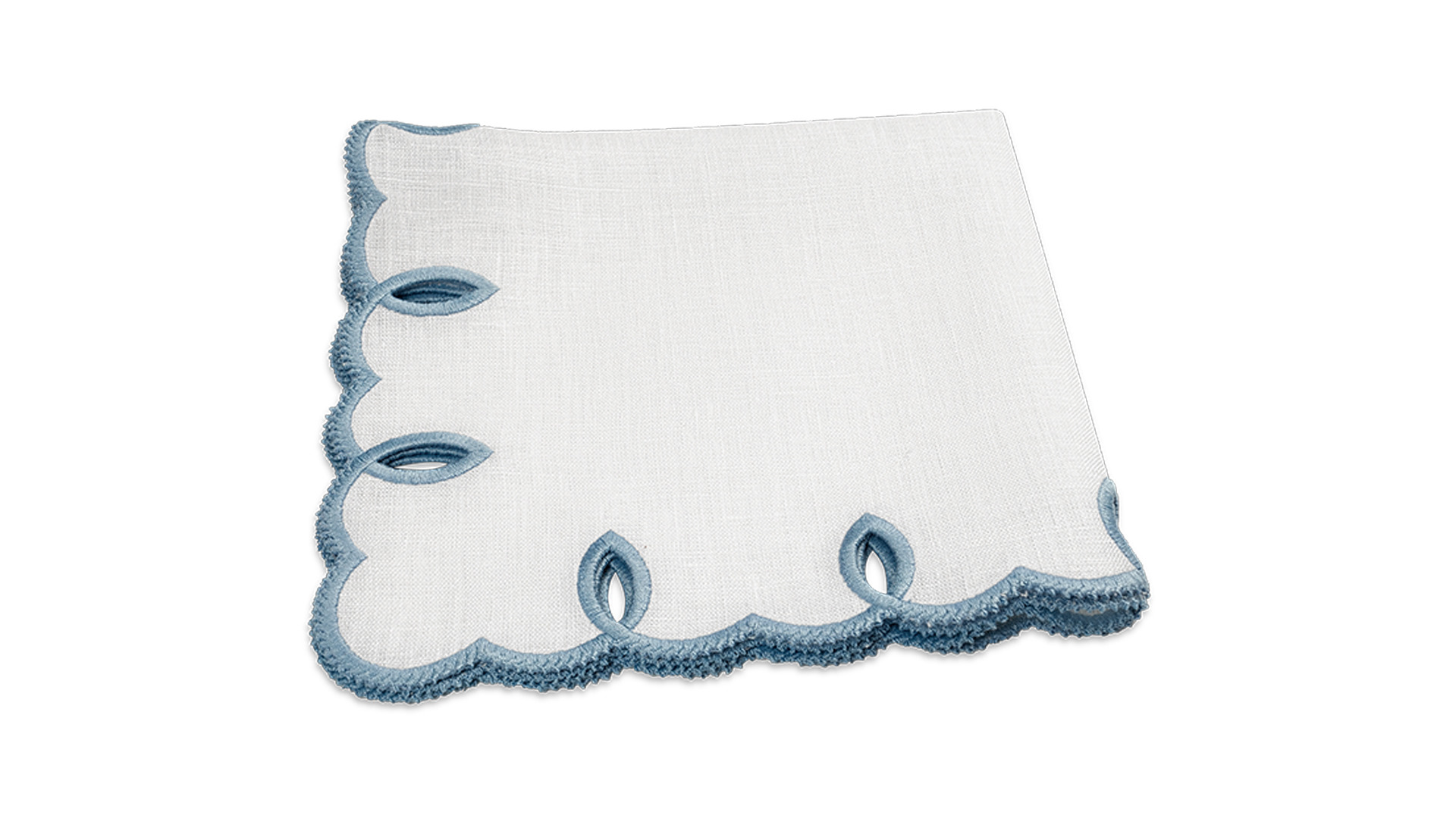 10677599 Truffle Bee Набор плейсматов прямоугольных Truffle Bee Etretat 39х47см, 2шт, бело-голубой, лен Ткань  - Вид №1