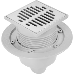 Трап для душа McAlpine 115x115 мм сухой затвор MRFG3V-50