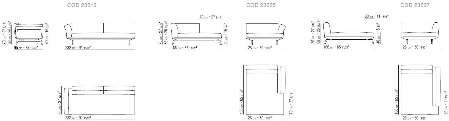 Flexform Модульный тканевый диван с шезлонгом Este sun-id-1502471 - Вид №5