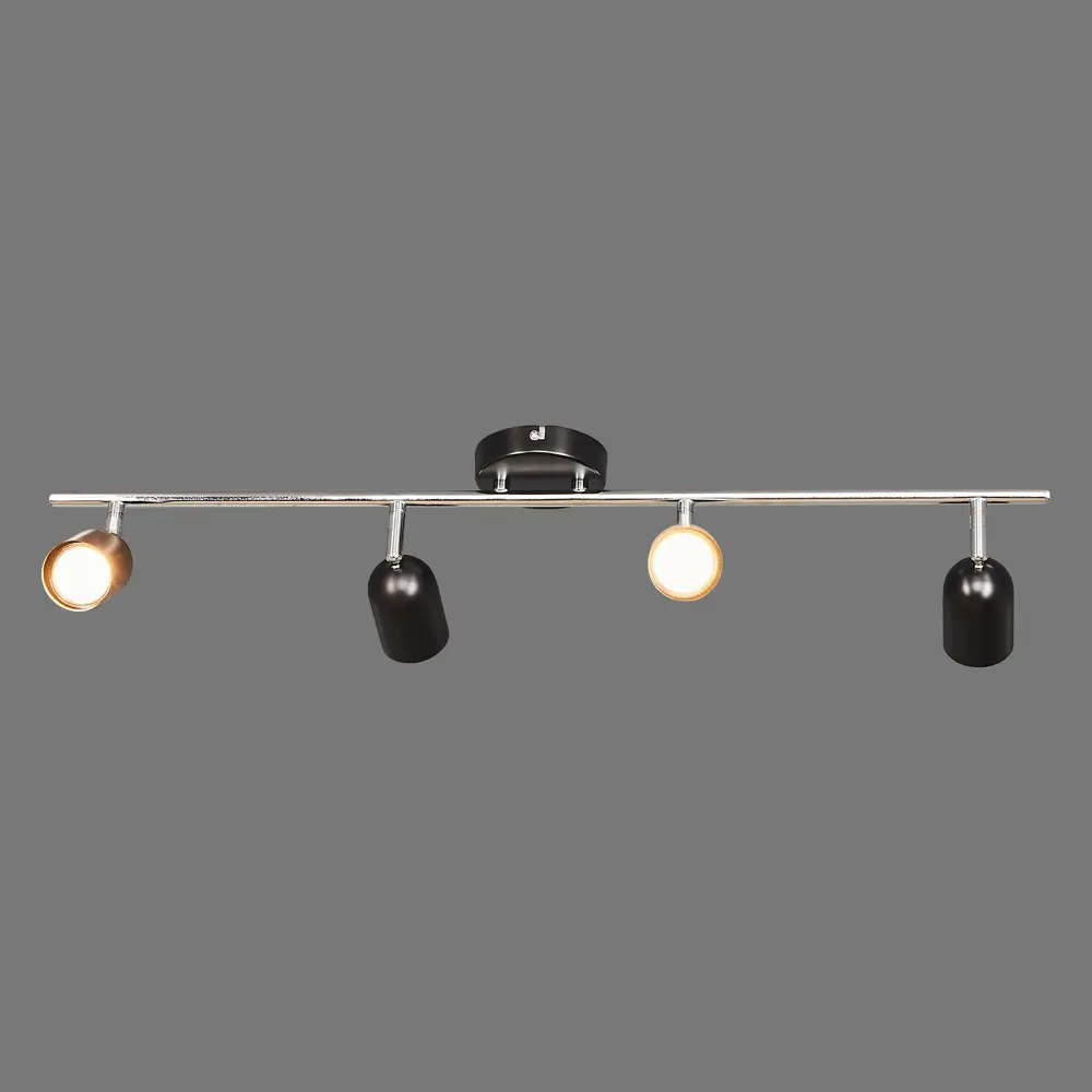 Спот поворотный Namur L1132-4, 4 лампы, 7 м², цвет чёрный LAMPLANDIA STLM-2081958 - Вид №3