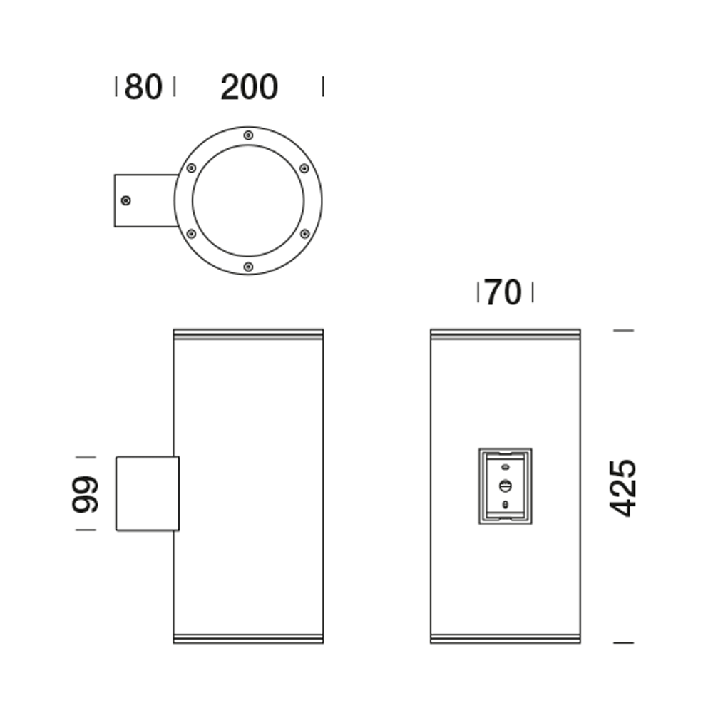 8442411 Подсветка стены Platek MONACO 200  MONACO 200 - 12 LED 3000K 9°  - Вид №6