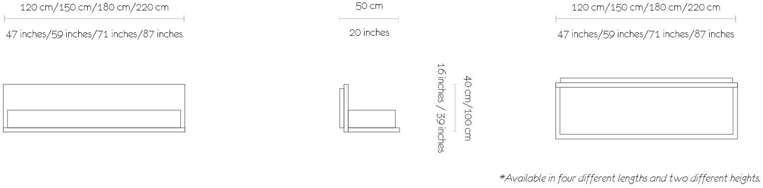 MORADA Подвесная тумба под телевизор из дуба с откидными дверцами Heaven Heaven hcab - Вид №5
