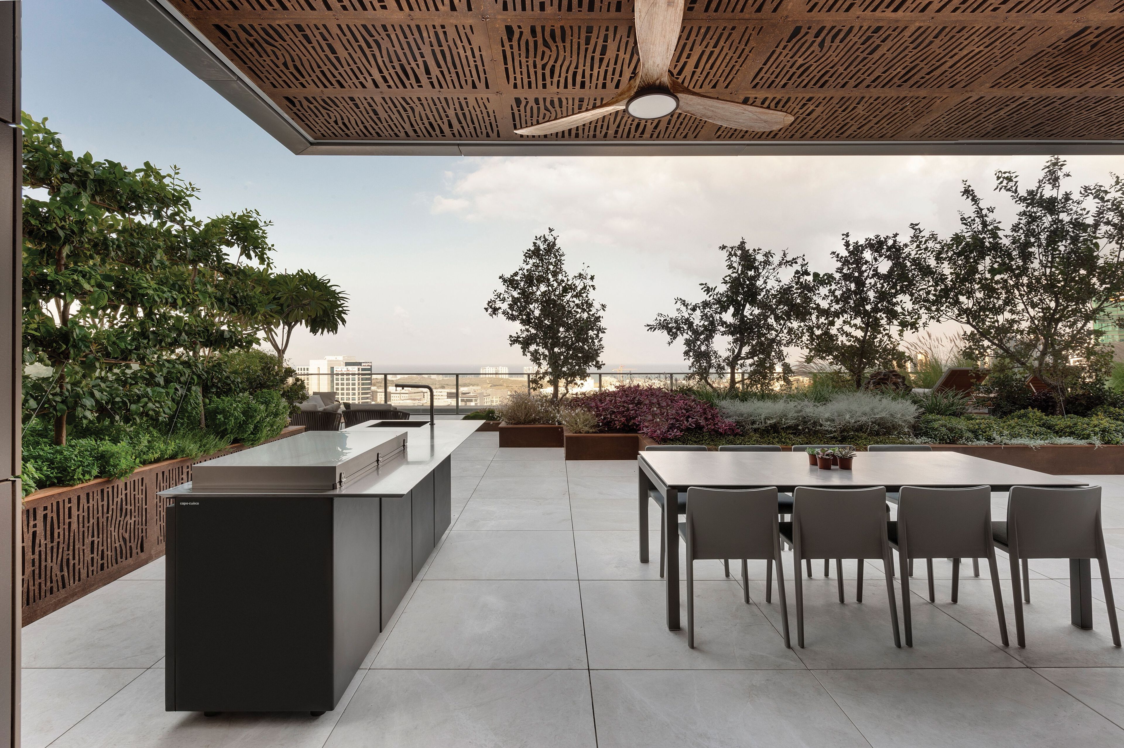 Кухня на открытом воздухе capocuòco уникальная ARCH-00144704 - Вид №9