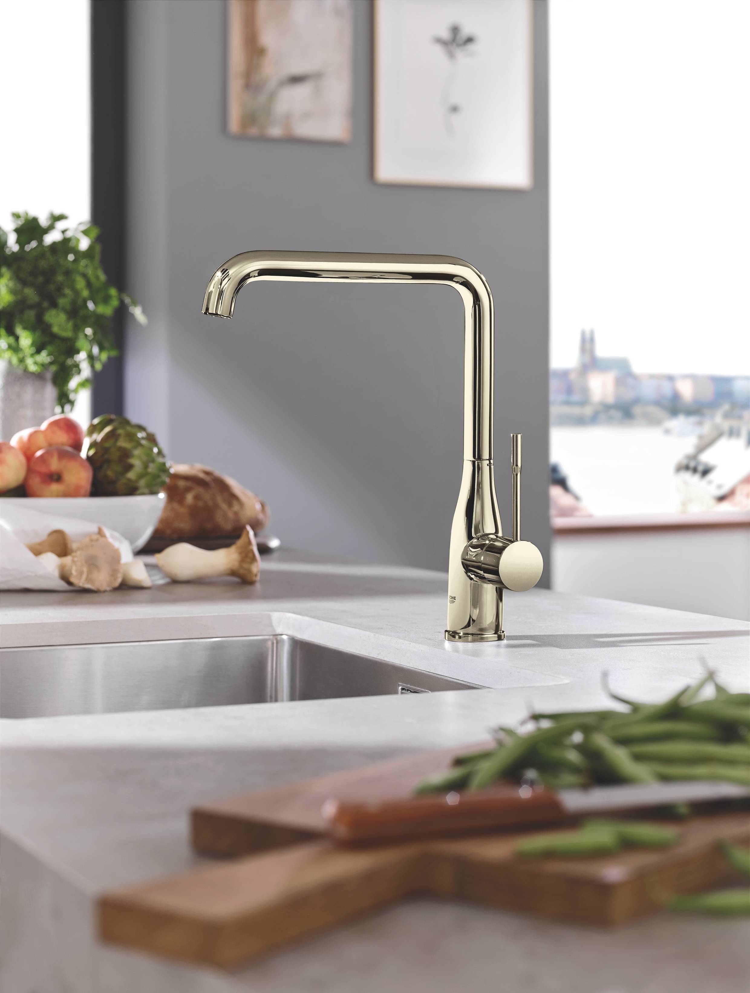 Смеситель для кухни GROHE Essence New, никель глянец (30269BE0) - Вид №1