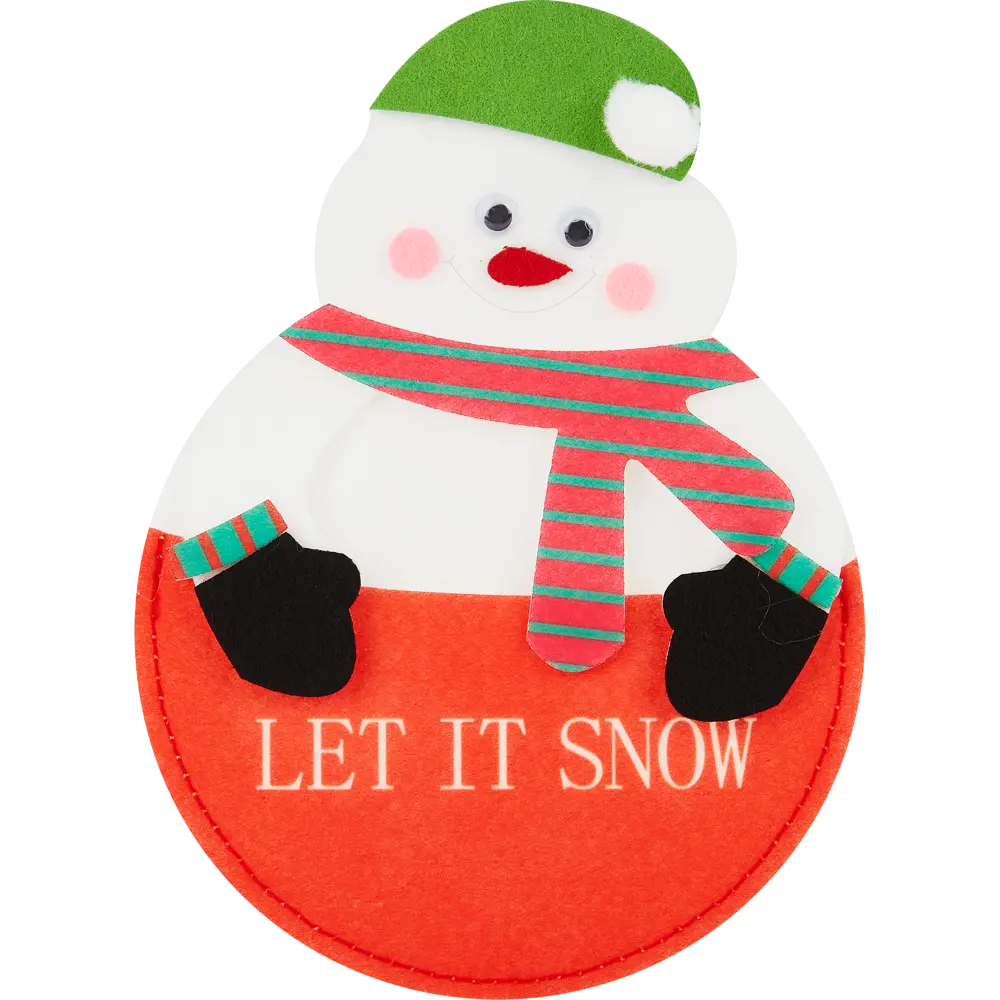 Конверт для столовых приборов Let It Snow Снеговик красный 84547240 STLM-2130402 REMILING HOUSEHOLD  - Вид №1