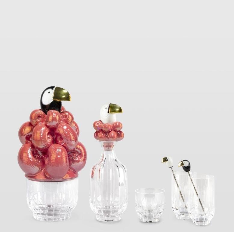 Lladró Ведерко для льда из хрусталя и фарфора Toucan 01009463 - Вид №5