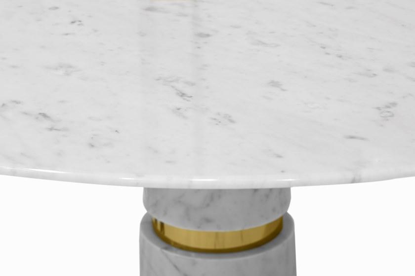 KOKET Круглый стол из каррарского мрамора Avalanche sun-id-1416038 - Вид №3