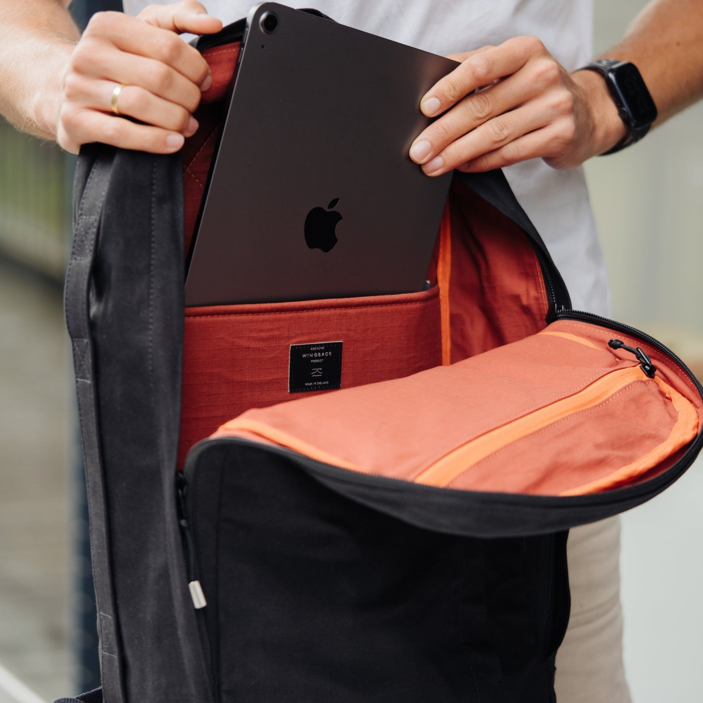 W301BLA-CHA-BST Ежедневная упаковка 21 л — угольно-черная сталь Wingback  - Вид №10