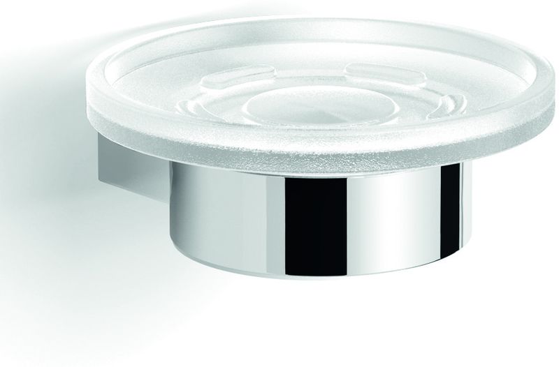 A211(13) Gedy G-Canarie, настенная стеклянная мыльница, цвет хром 