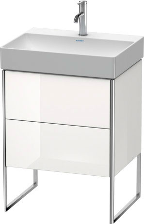 XS444204747 XSquare Тумбочка напольная Каменно-синий глянцевый лак Duravit - Вид №2