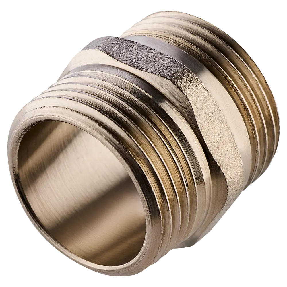 Ниппель MONLID 3/4" НР мм никелированная латунь 89421170 STLM-2203452  - Вид №1