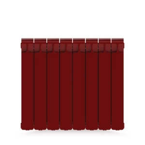 Радиатор секционный Rifar Monolit M50008RAL3011 500/100 8 секций боковое подключение биметалл бордо