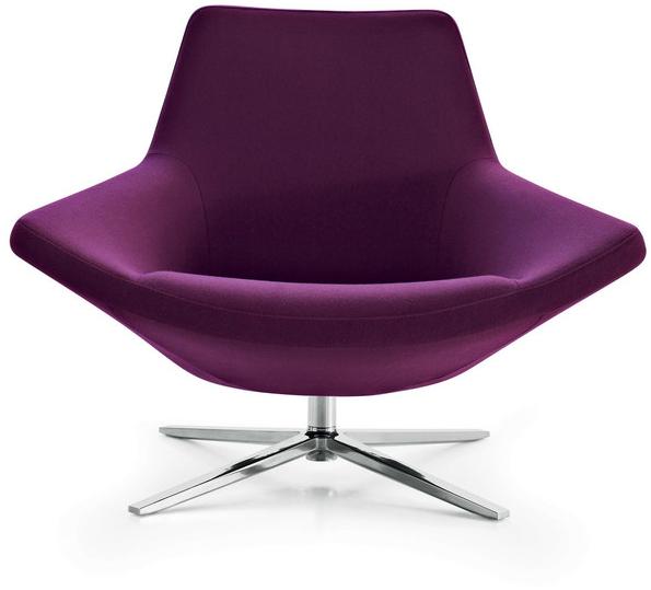 B&B Italia Поворотное кресло, обитое тканью с 4 спицами Metropolitan sun-id-1480169 - Вид №1