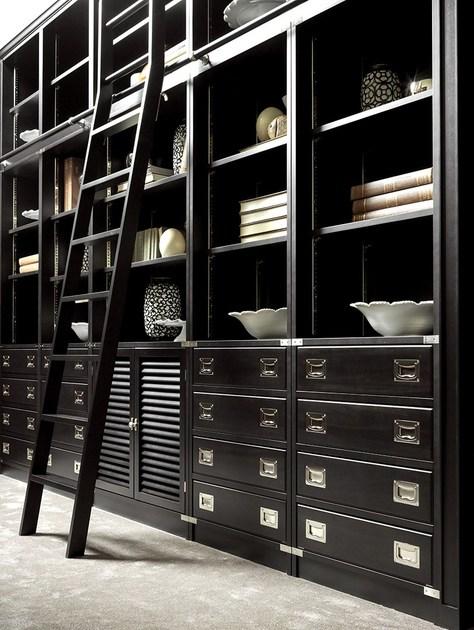 Caroti Модульный книжный шкаф с выдвижной лестницей Via montenapoleone sun-id-1449509 - Вид №4