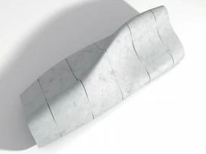 Manufatti Viscio Реконструированная каменная скамья со спинкой