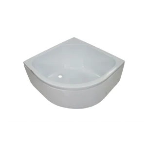 Душевой поддон акрил 1/4 круга 90x90 см в комплекте сифон каркас и фронтальная панель