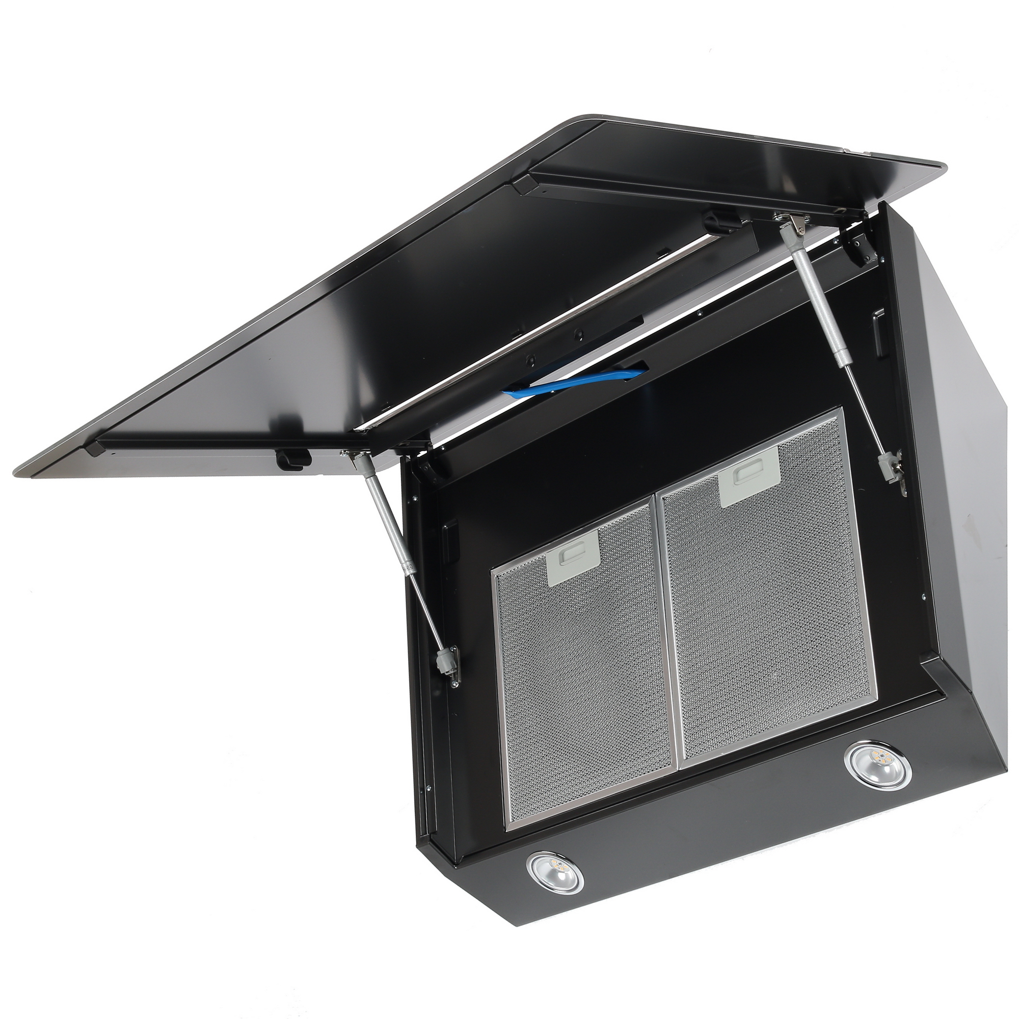 1106557 Вытяжка наклонная Jetair VIKI BL/A/90 черный/серый STDN-0079048 - Вид №2