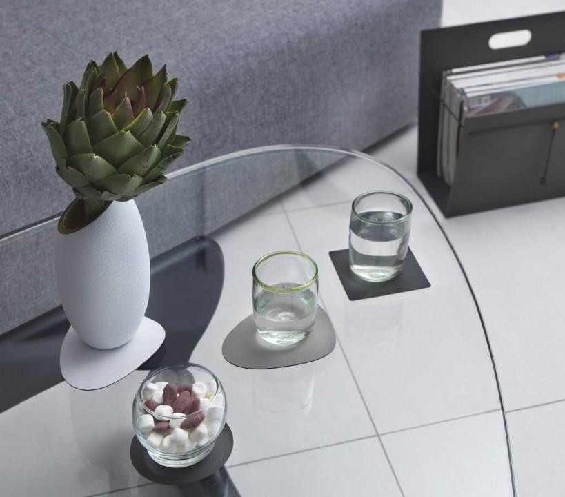 982498 NUPO dark blue подстаканник квадратный 10x10 см, толщина 1,6 мм;LIND DNA  - Вид №1