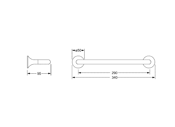 Поручень для ванны JOERGER Valenciaновинка 638.00.031.000 - Вид №1