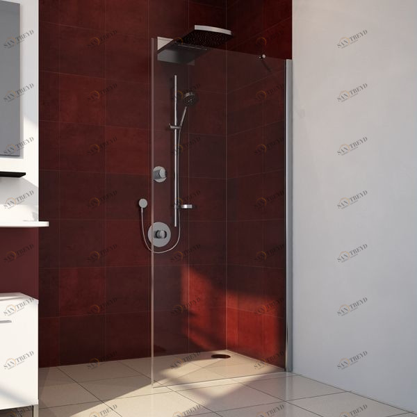 Душевая перегородка в нишу 70x190 GK-601N GUTEWETTER LUX DOOR 70X190GK601N