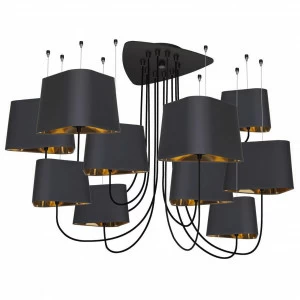 Люстра подвесная черная 10 ламп Loft 1167-10BL LOFT IT ДИЗАЙНЕРСКИЕ, LOFT1167 00-3834199 Черный