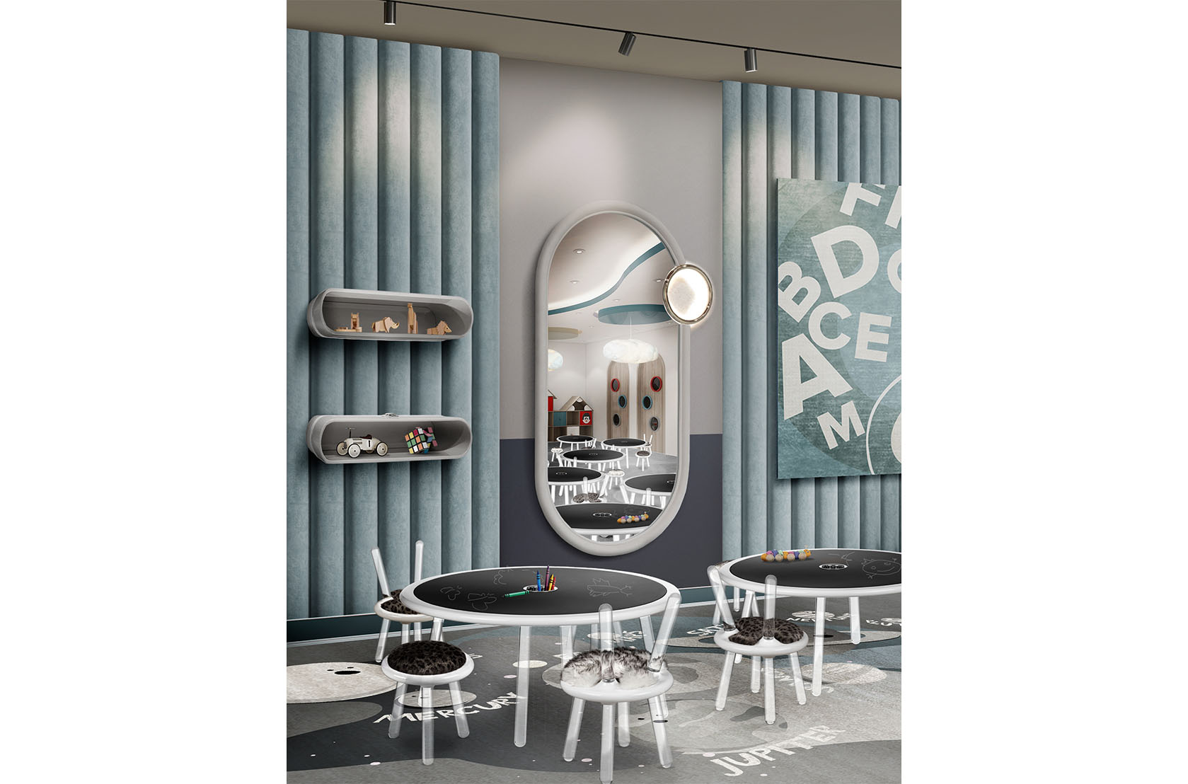 CIST87 Полки в детскую Большое облако Circu  - Вид №18