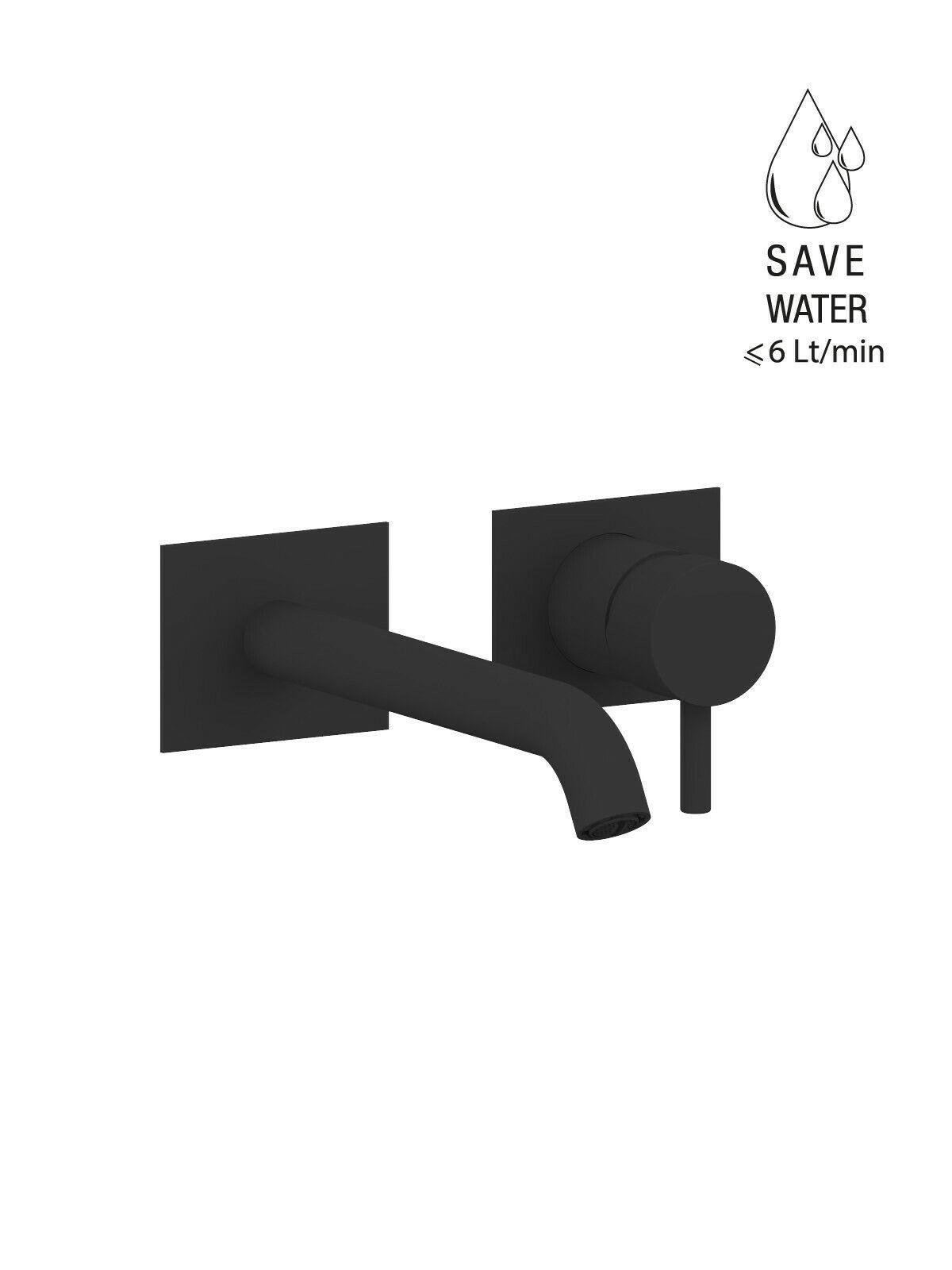 Настенный однорычажный смеситель для раковины с ограничителем расхода Rubinetterie Frattini Pepe XL ARCH-00098540 - Вид №73