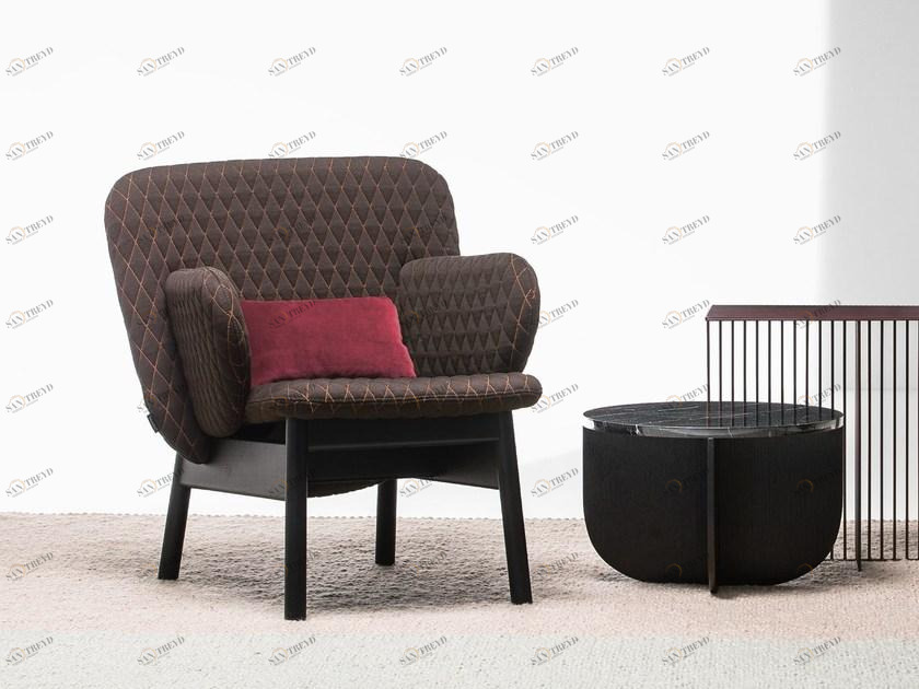 La Cividina Кресло из ткани с подлокотниками Ala sun-id-1399179