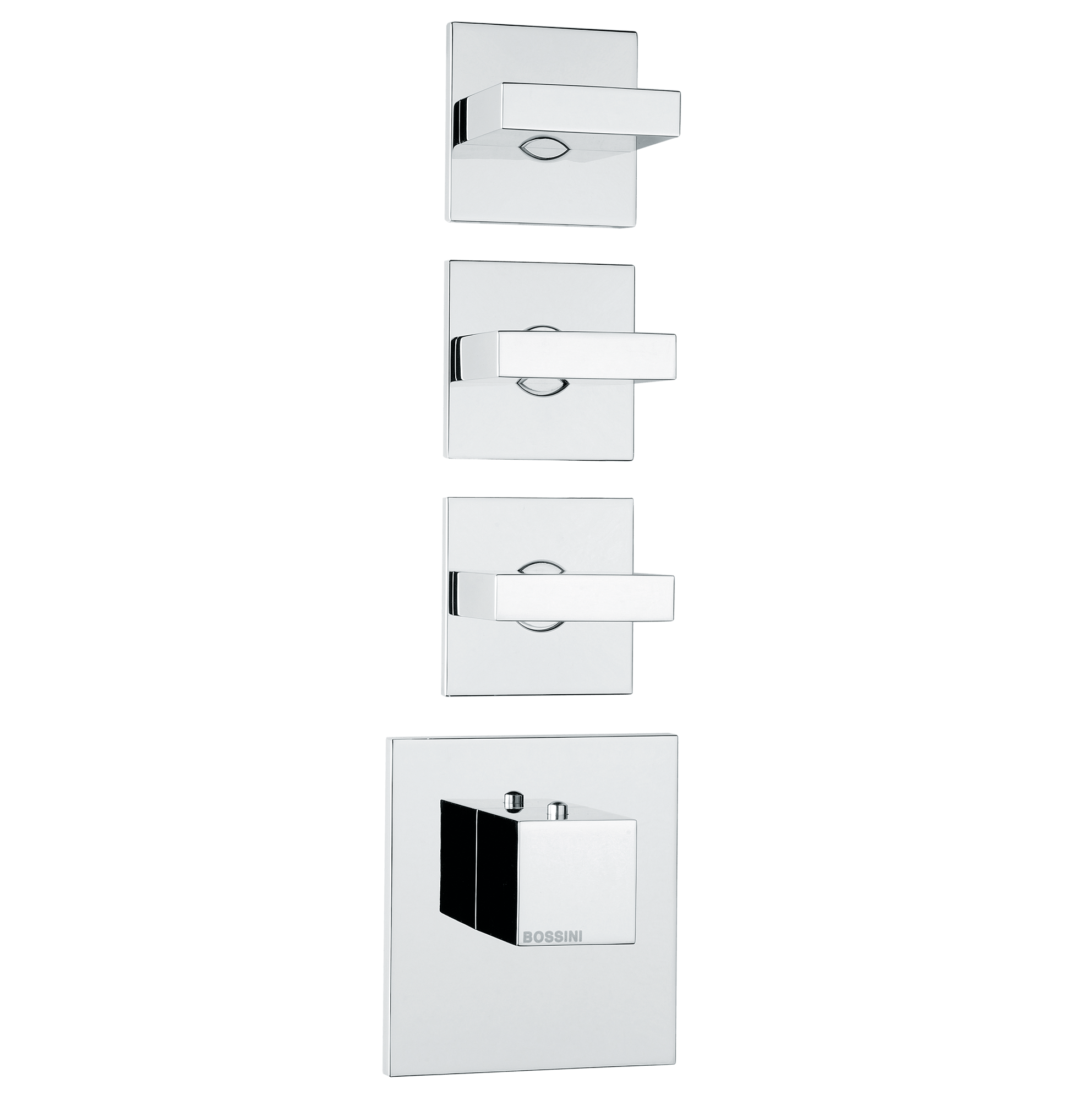 Z033205 + Z030271 000 Смеситель & запорный кран Rectangular 4 Outlets (with diverter) HP BOSSINI  - Вид №2