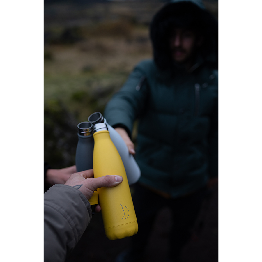 Термос 500 мл желтый Matte Burnt Yellow CHILLY'S BOTTLES ДИЗАЙНЕРСКИЕ 00-3947992 Желтый  - Вид №1