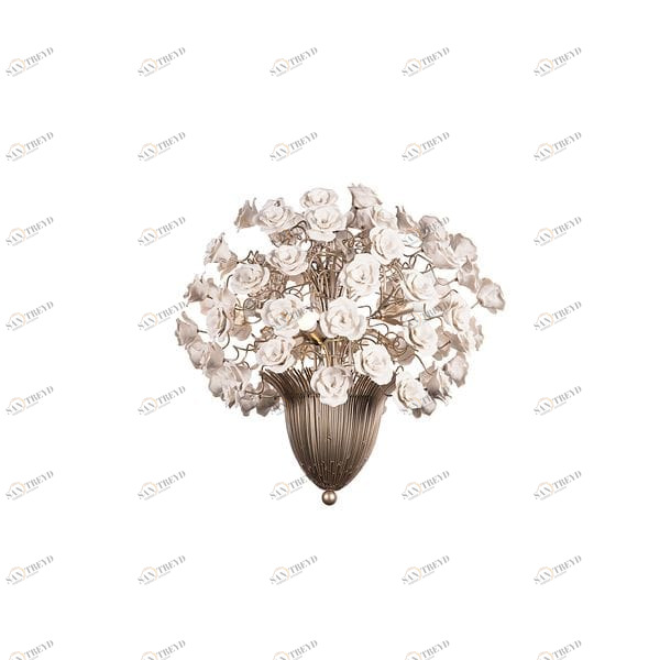 Люстра FLORA (малая) серебро, золото, белая AM015 UNICO ДИЗАЙНЕРСКИЕ 255284 Серебро;золото;белый 