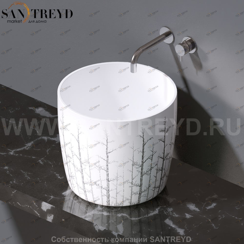 L106.405 Накладная раковина на столешницу  овальная A. e T. Italia PILLAR AeT ITALIA