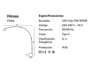 101062 Торшер черный / латунь / белый мрамор Aromas del Campo Hinoo