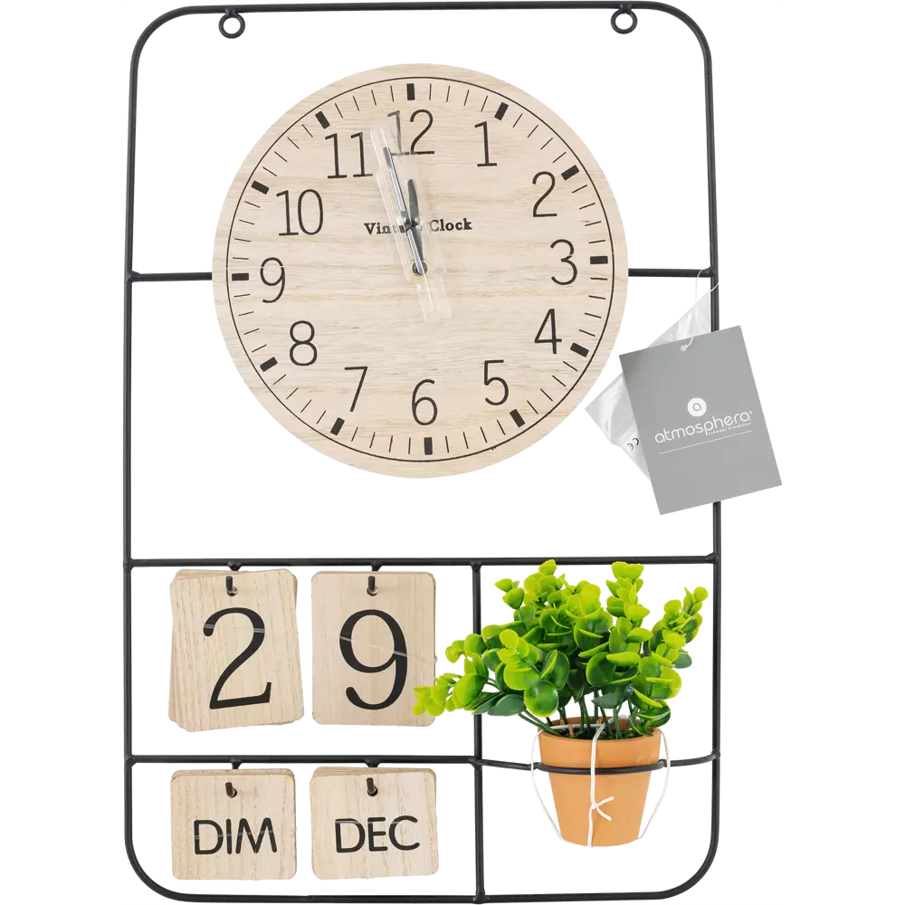 Настенные часы Atmosphera с календарем 12x51.8x34 см 179403 89071329 STLM-2015753  - Вид №3