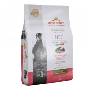 ПР0059791 Корм для собак M-L Adult для средних и крупных пород, свежий лосось сух. 8кг Almo Nature