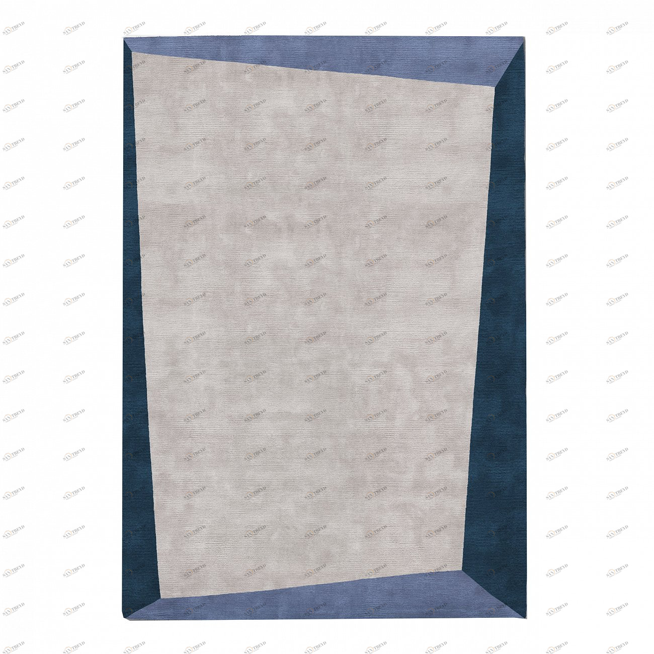 Ковер Dipped Frame Blue 200x290 серо-синий RUGBERRY ДИЗАЙНЕРСКИЕ, DIPPED FRAME 326047 Серый;синий 