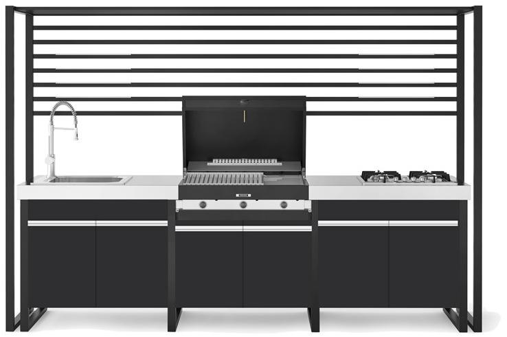Fògher Модульная летняя кухня с барбекю и плитой  1043731  - Вид №2