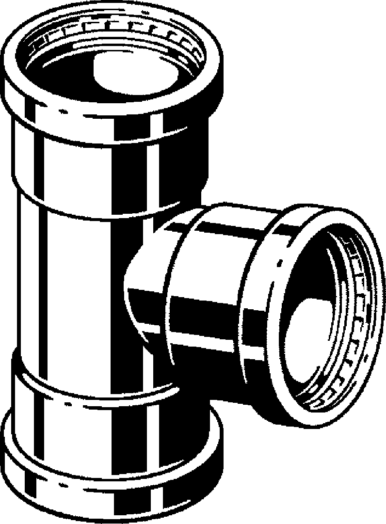 Viega Тройник Sanpress Inox XL 2318XL (483104) 483 104 - Вид №1